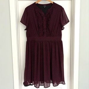 Torrid All Over Lip Print Knee Length Dress Size 2X